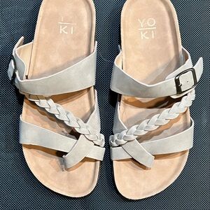 Yoki Women's Sandals with Braided Straps